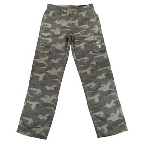 American Eagle AE Ex-Boyfriend Cargo Pant Camo Low-Rise 4 Long 27w 032-0461 NEW